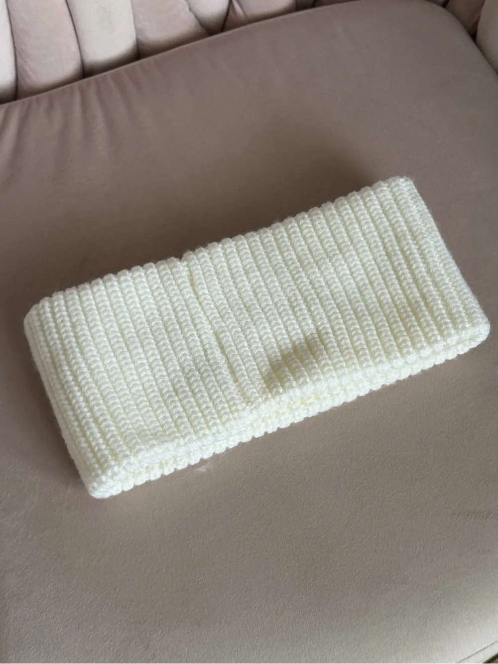 ❄️COACH❄️ Logo Headband in Cream
